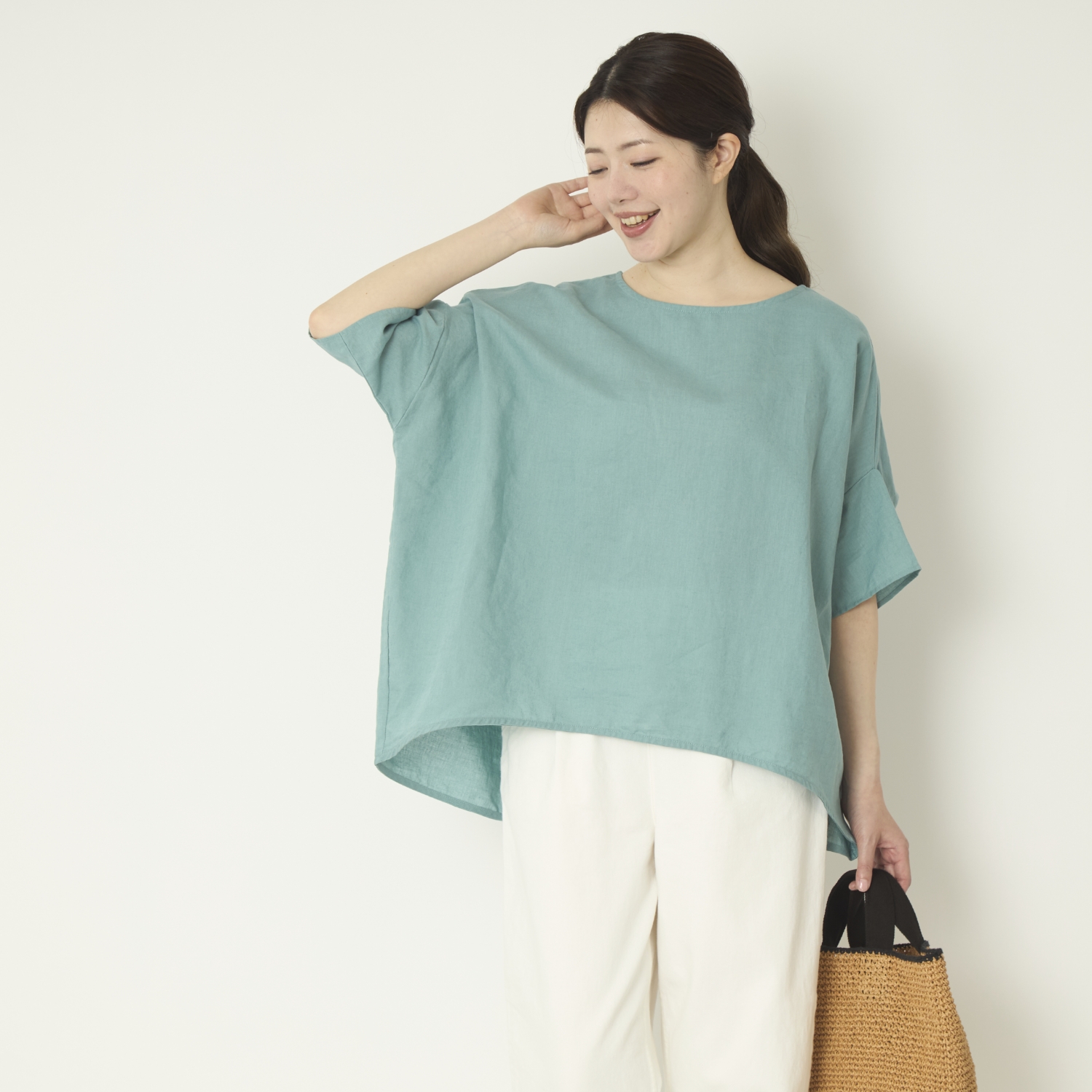 Kilka/涼しくて袖口から下着が見えにくいオーバーブラウス